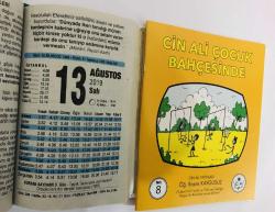 13 Ağustos 2019 hediyelik orijinal Fazilet takvim yaprağı (Cin Ali kitabı hediyeli:)