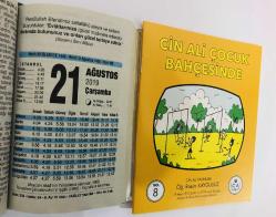 21 Ağustos 2019 hediyelik orijinal Fazilet takvim yaprağı (Cin Ali kitabı hediyeli:)