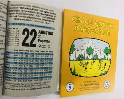 22 Ağustos 2019 hediyelik orijinal Fazilet takvim yaprağı (Cin Ali kitabı hediyeli:)