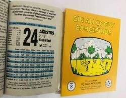 24 Ağustos 2019 hediyelik orijinal Fazilet takvim yaprağı (Cin Ali kitabı hediyeli:)
