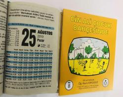 25 Ağustos 2019 hediyelik orijinal Fazilet takvim yaprağı (Cin Ali kitabı hediyeli:)