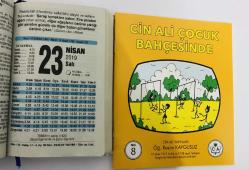 23 Nisan 2019 hediyelik orijinal Fazilet takvim yaprağı (Cin Ali kitabı hediyeli:)