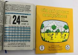 24 Nisan 2019 hediyelik orijinal Fazilet takvim yaprağı (Cin Ali kitabı hediyeli:)