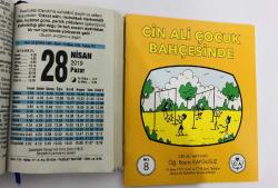 28 Nisan 2019 hediyelik orijinal Fazilet takvim yaprağı (Cin Ali kitabı hediyeli:)