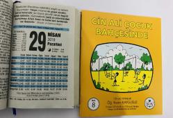 29 Nisan 2019 hediyelik orijinal Fazilet takvim yaprağı (Cin Ali kitabı hediyeli:)