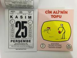 25 Kasım 2021 hediyelik orijinal Saatli Maarif takvim yaprağı (Cin Ali kitabı hediyeli:)