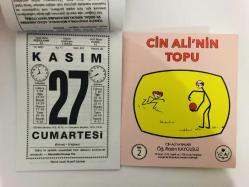 27 Kasım 2021 hediyelik orijinal Saatli Maarif takvim yaprağı (Cin Ali kitabı hediyeli:)