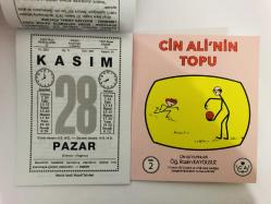 28 Kasım 2021 hediyelik orijinal Saatli Maarif takvim yaprağı (Cin Ali kitabı hediyeli:)