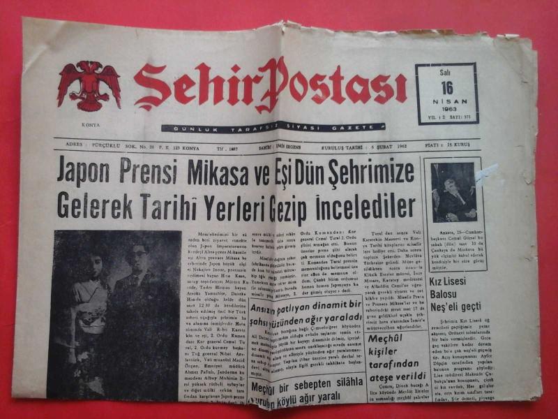 Konya Şehir Postası Gazetesi 16 Nisan 1963 - Efemera - kitantik |  #09222203000022