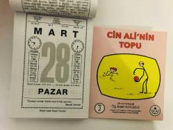 28 Mart 2021 hediyelik orijinal Saatli Maarif takvim yaprağı (Cin Ali kitabı hediyeli:)