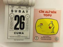 26 Şubat 2021 hediyelik orijinal Saatli Maarif takvim yaprağı (Cin Ali kitabı hediyeli:)