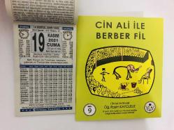 19 Kasım 2021 hediyelik orijinal Türkiye takvim yaprağı (Cin Ali kitabı hediyeli:)
