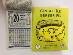 20 Kasım 2021 hediyelik orijinal Türkiye takvim yaprağı (Cin Ali kitabı hediyeli:)