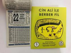 22 Kasım 2021 hediyelik orijinal Türkiye takvim yaprağı (Cin Ali kitabı hediyeli:)