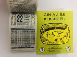 22 Haziran 2021 hediyelik orijinal Türkiye takvim yaprağı (Cin Ali kitabı hediyeli:)