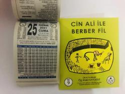 25 Haziran 2021 hediyelik orijinal Türkiye takvim yaprağı (Cin Ali kitabı hediyeli:)