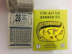 28 Haziran 2021 hediyelik orijinal Türkiye takvim yaprağı (Cin Ali kitabı hediyeli:)