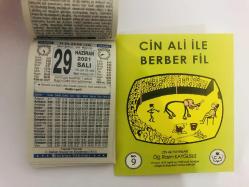 29 Haziran 2021 hediyelik orijinal Türkiye takvim yaprağı (Cin Ali kitabı hediyeli:)