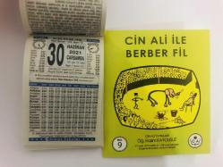 30 Haziran 2021 hediyelik orijinal Türkiye takvim yaprağı (Cin Ali kitabı hediyeli:)