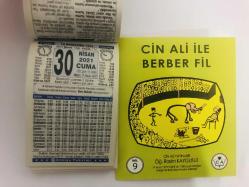 30 Nisan 2021 hediyelik orijinal Türkiye takvim yaprağı (Cin Ali kitabı hediyeli:)