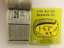 26 Şubat 2021 hediyelik orijinal Türkiye takvim yaprağı (Cin Ali kitabı hediyeli:)