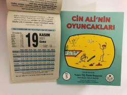 19 Kasım 2021 hediyelik orijinal Fazilet takvim yaprağı (Cin Ali kitabı hediyeli:)