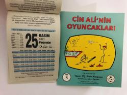 25 Kasım 2021 hediyelik orijinal Fazilet takvim yaprağı (Cin Ali kitabı hediyeli:)