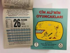 26 Kasım 2021 hediyelik orijinal Fazilet takvim yaprağı (Cin Ali kitabı hediyeli:)