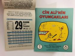 29 Kasım 2021 hediyelik orijinal Fazilet takvim yaprağı (Cin Ali kitabı hediyeli:)