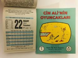 22 Mart 2021 hediyelik orijinal Fazilet takvim yaprağı (Cin Ali kitabı hediyeli:)