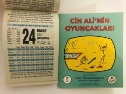 24 Mart 2021 hediyelik orijinal Fazilet takvim yaprağı (Cin Ali kitabı hediyeli:)