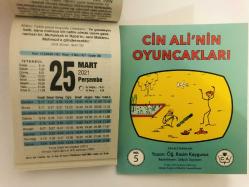 25 Mart 2021 hediyelik orijinal Fazilet takvim yaprağı (Cin Ali kitabı hediyeli:)