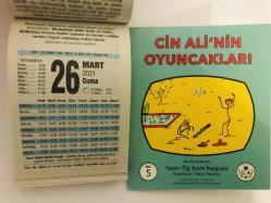 26 Mart 2021 hediyelik orijinal Fazilet takvim yaprağı (Cin Ali kitabı hediyeli:)