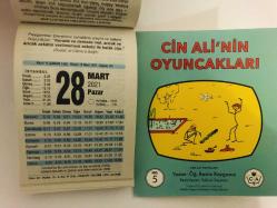 28 Mart 2021 hediyelik orijinal Fazilet takvim yaprağı (Cin Ali kitabı hediyeli:)