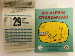 29 Mart 2021 hediyelik orijinal Fazilet takvim yaprağı (Cin Ali kitabı hediyeli:)