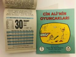 30 Mart 2021 hediyelik orijinal Fazilet takvim yaprağı (Cin Ali kitabı hediyeli:)
