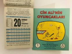 20 Şubat 2021 hediyelik orijinal Fazilet takvim yaprağı (Cin Ali kitabı hediyeli:)