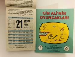 21 Şubat 2021 hediyelik orijinal Fazilet takvim yaprağı (Cin Ali kitabı hediyeli:)