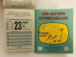 23 Şubat 2021 hediyelik orijinal Fazilet takvim yaprağı (Cin Ali kitabı hediyeli:)