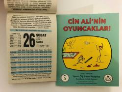 26 Şubat 2021 hediyelik orijinal Fazilet takvim yaprağı (Cin Ali kitabı hediyeli:)