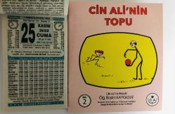 25 Kasım 2022 hediyelik orijinal Türkiye takvim yaprağı (Cin Ali kitabı hediyeli:)