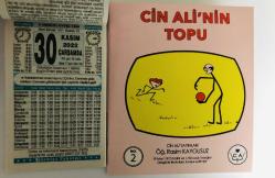 30 Kasım 2022 hediyelik orijinal Türkiye takvim yaprağı (Cin Ali kitabı hediyeli:)