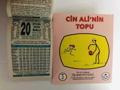 20 Eylül 2022 hediyelik orijinal Türkiye takvim yaprağı (Cin Ali kitabı hediyeli:)