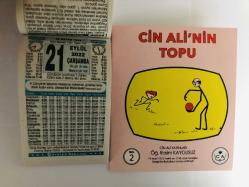 21 Eylül 2022 hediyelik orijinal Türkiye takvim yaprağı (Cin Ali kitabı hediyeli:)