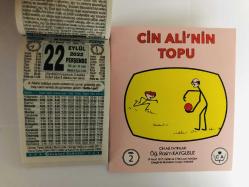 22 Eylül 2022 hediyelik orijinal Türkiye takvim yaprağı (Cin Ali kitabı hediyeli:)