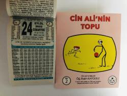 24 Eylül 2022 hediyelik orijinal Türkiye takvim yaprağı (Cin Ali kitabı hediyeli:)