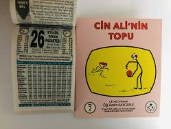 26 Eylül 2022 hediyelik orijinal Türkiye takvim yaprağı (Cin Ali kitabı hediyeli:)