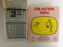 28 Eylül 2022 hediyelik orijinal Türkiye takvim yaprağı (Cin Ali kitabı hediyeli:)