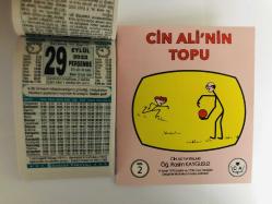 29 Eylül 2022 hediyelik orijinal Türkiye takvim yaprağı (Cin Ali kitabı hediyeli:)