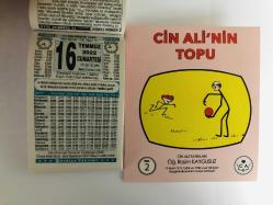 16 Temmuz 2022 hediyelik orijinal Türkiye takvim yaprağı (Cin Ali kitabı hediyeli:)